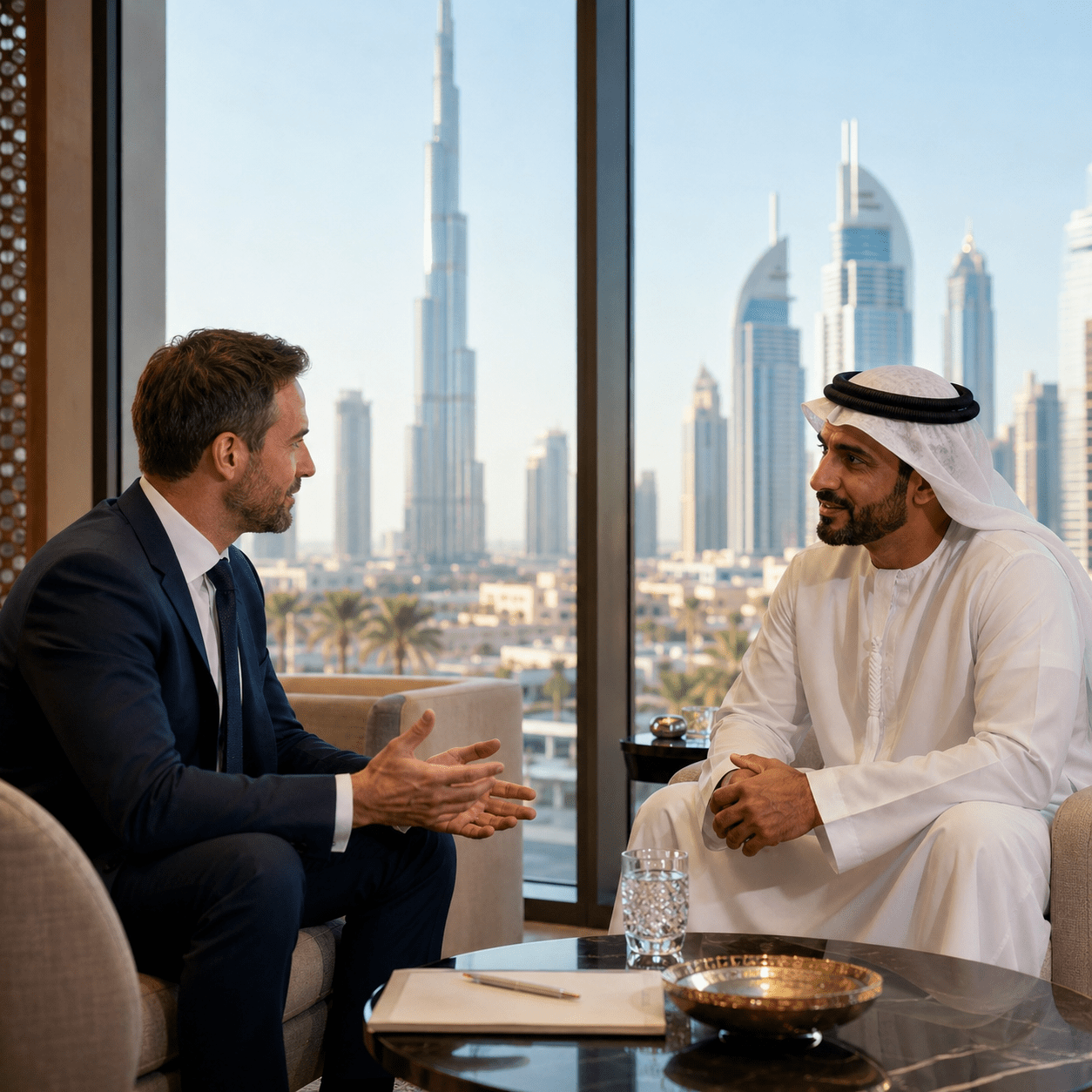 Incontro d’affari a Dubai per sviluppo commerciale, business development e relazioni B2B